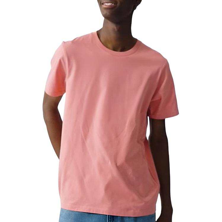 UNIQLO T Shirts Unisex Pink Crew Neck
