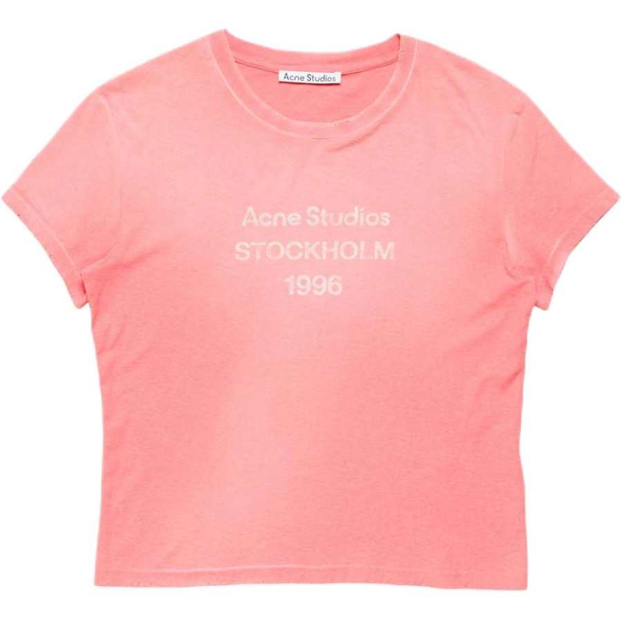 Acne Studios Acne Studios T Shirts Unisex Pink Crew Neck