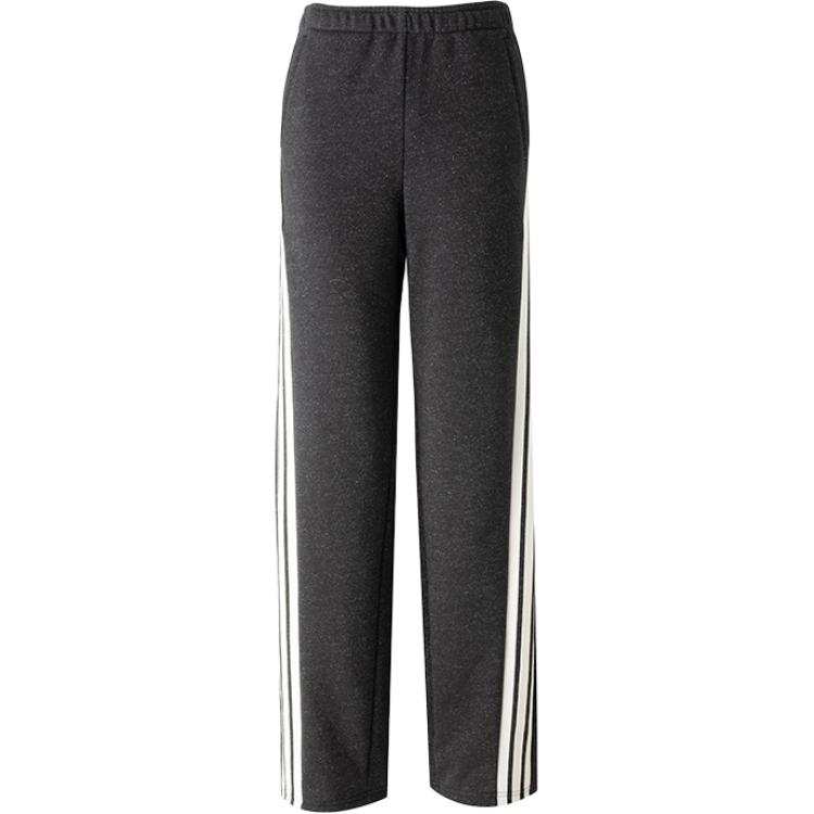 Adidas Adidas Knitted Sweatpants Women's Dark Gray/White Moderate Straight Fit Pants