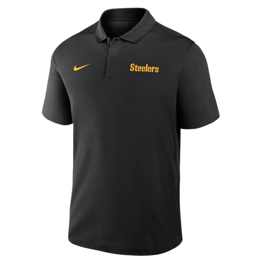 Nike Nike NFL Polo Shirts Men's Black Polo Collar Moderate