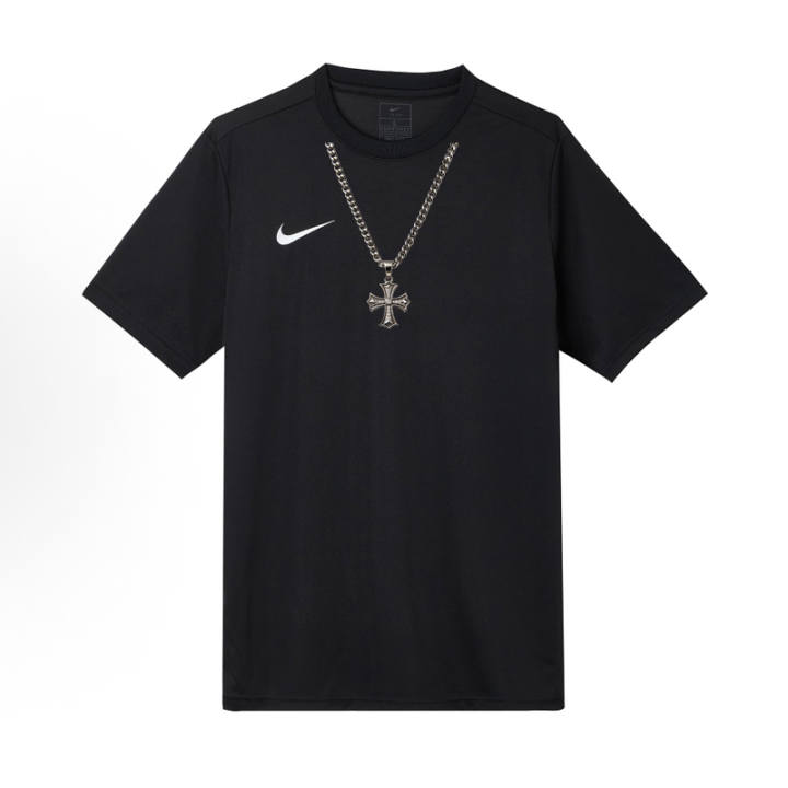 Nike Nike T Shirts Unisex Black Crew Neck Moderate Straight Fit