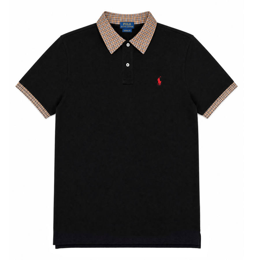 Polo Ralph Lauren Polo Shirts Unisex Black Polo Collar Moderate Other