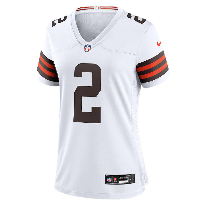 Nike Nike NFL Rugby Jerseys Women's White V Neck Moderate