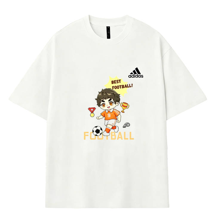 Adidas Adidas MUST HAVES T Shirts Men's White Crew Neck Moderate