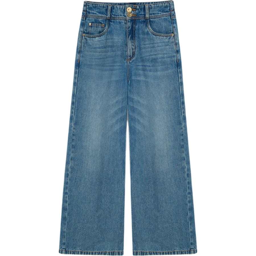 KARL LAGERFELD / Karl Lagerfeld Jeans Women's Blue Moderate Wide Leg Pants