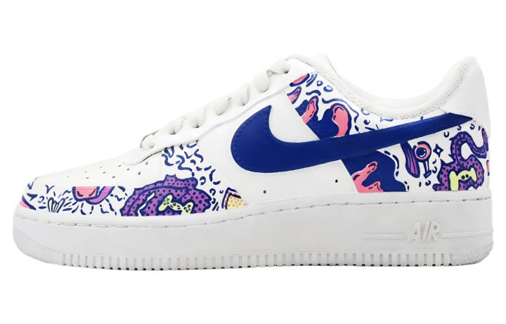 Nike Nike Air Force 1 Skateboard Shoes Unisex Low Top White Purple
