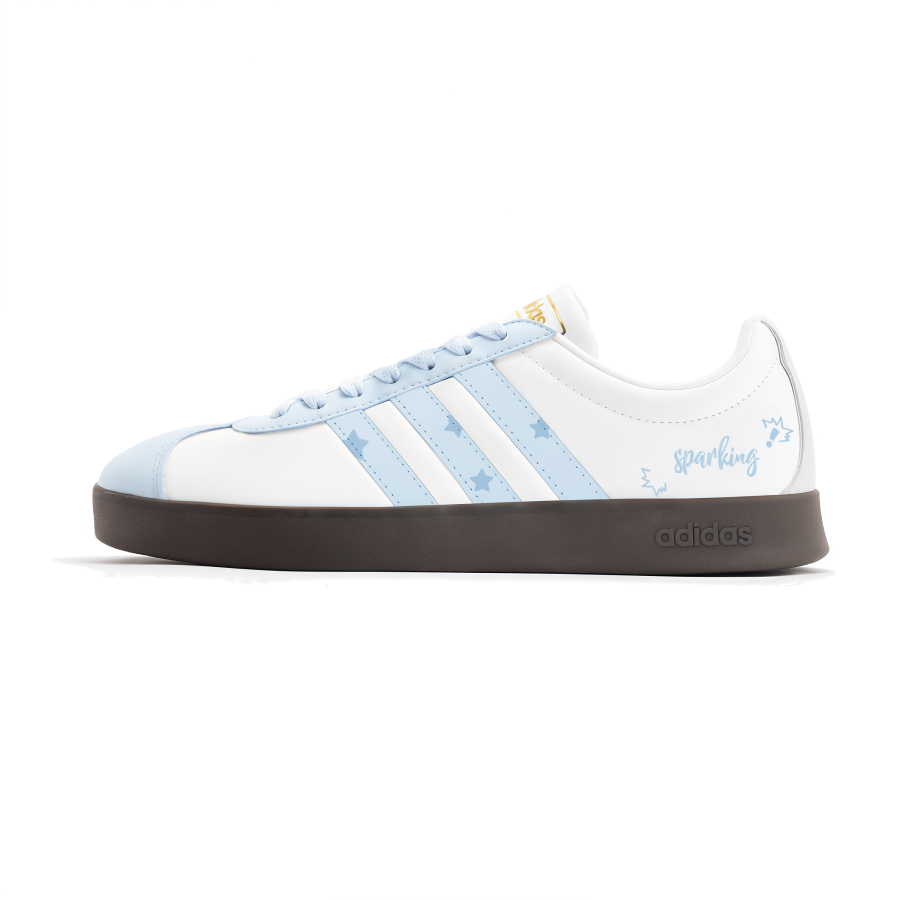 Adidas Adidas Vl Court Classic German Army Trainers Unisex Low Top White/Blue
