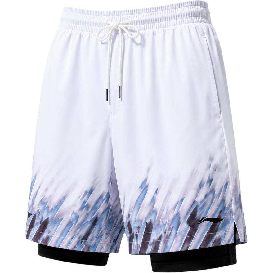 Li-Ning Li Ning Sports Shorts Unisex Snow Mountain White Moderate Straight Fit Pants