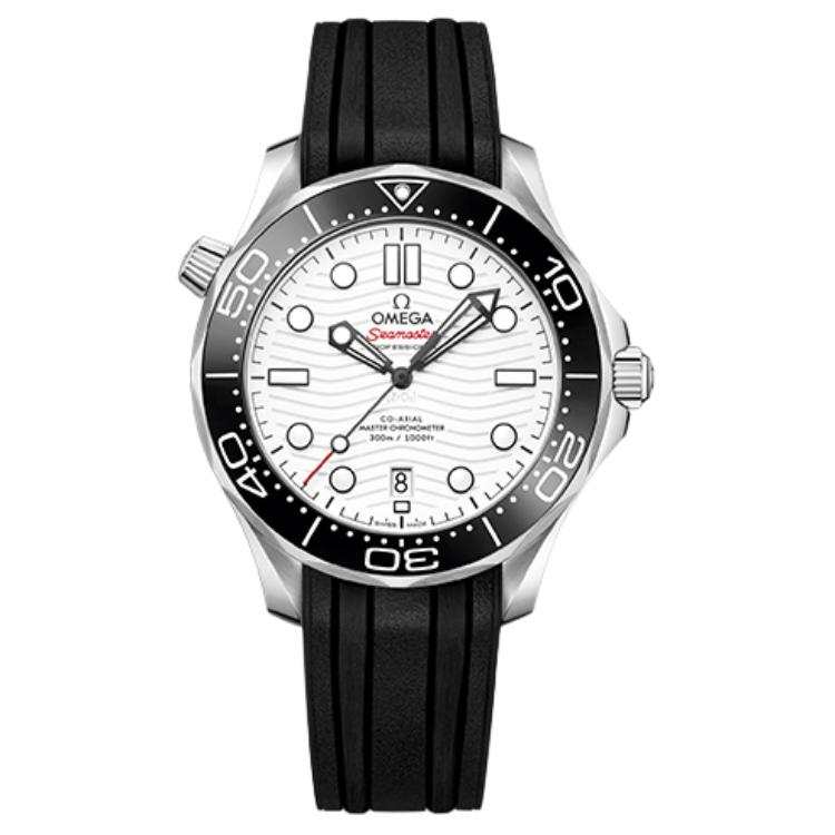 OMEGA Seahorse Collection 300m Diving Watch Automatic Mechanical Movement Men's Watches Watch 42mm White Dial