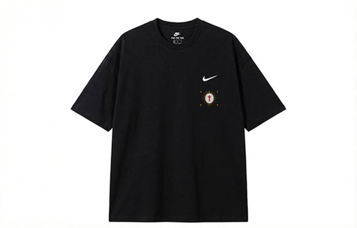 Nike Nike Sportswear T Shirts Unisex Black Crew Neck Moderate Straight Fit