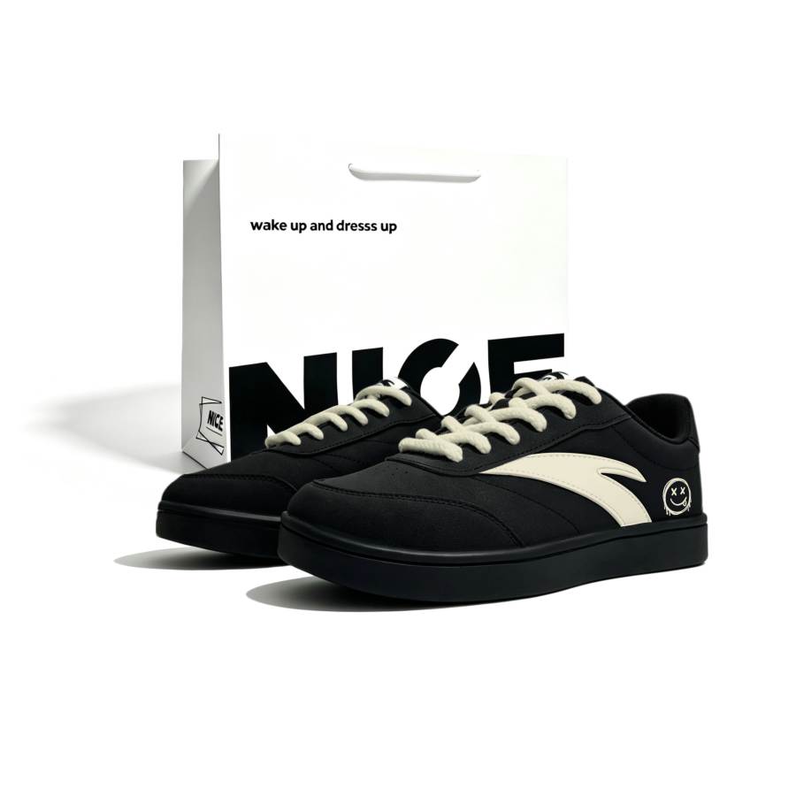 ANTA Active Skateboard Shoes Men's Low Top Beige
