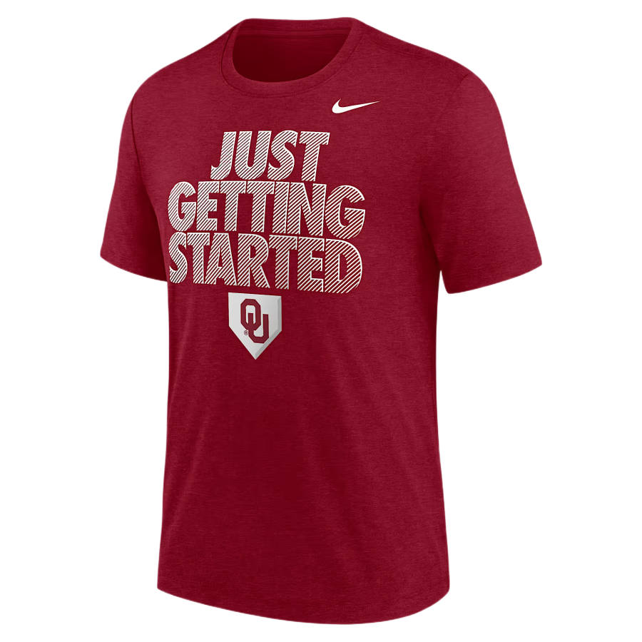 Nike Nike College T Shirts Men's Total Crimson Team Crew Neck
