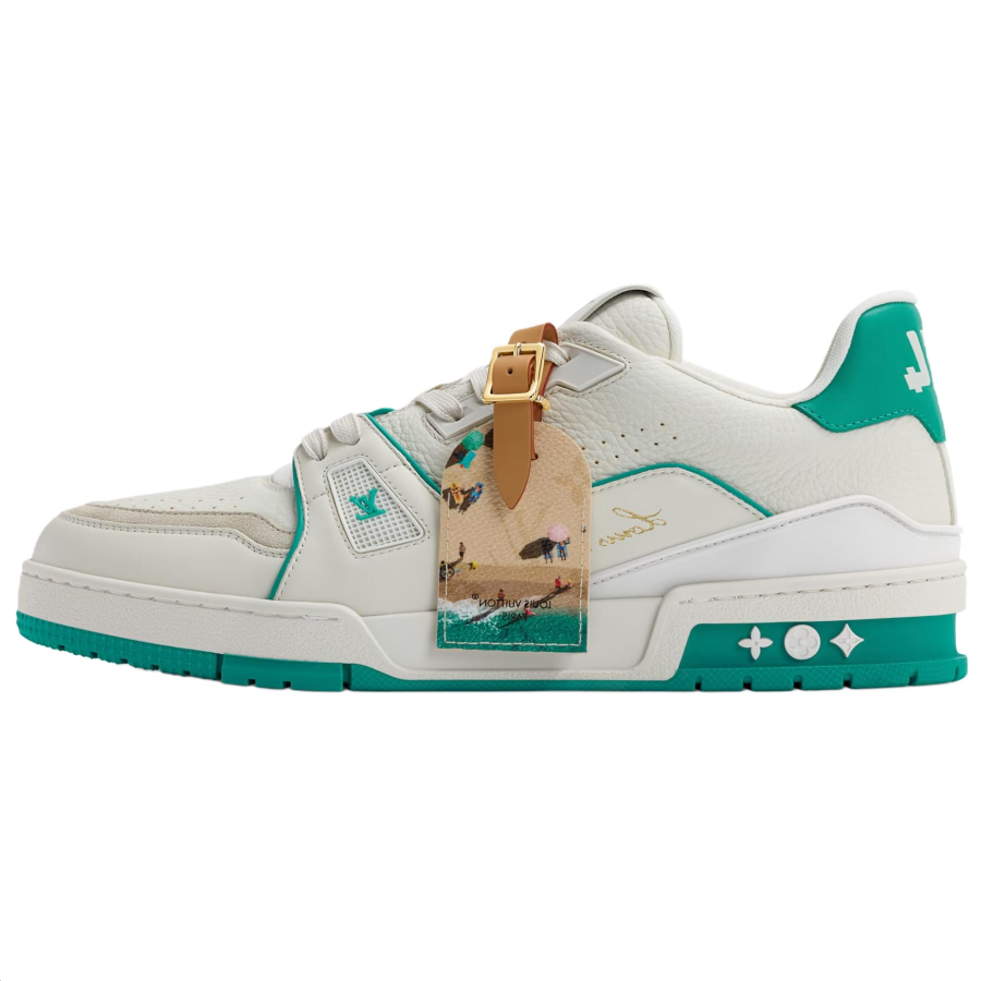 LOUIS VUITTON Skateboard Shoes Men's Low Top Blue