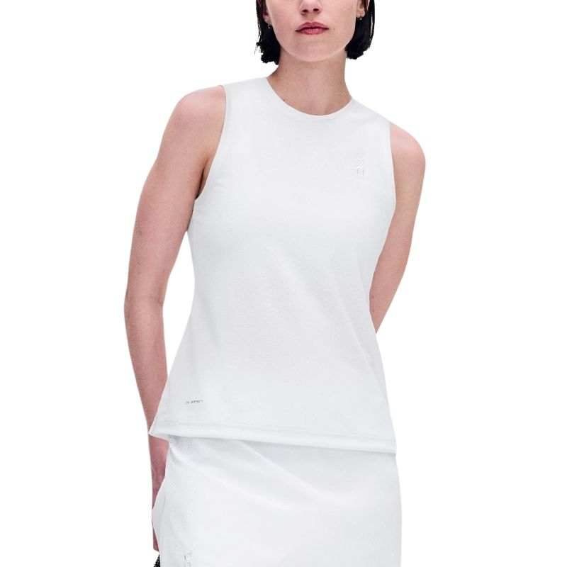 On Tank Quick Dry Tank Tops Women's White Crew Neck Moderate