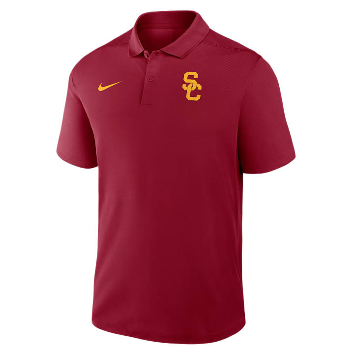 Nike Nike Dri Fit College Polo Shirts Men's Dark Red Polo Collar Moderate