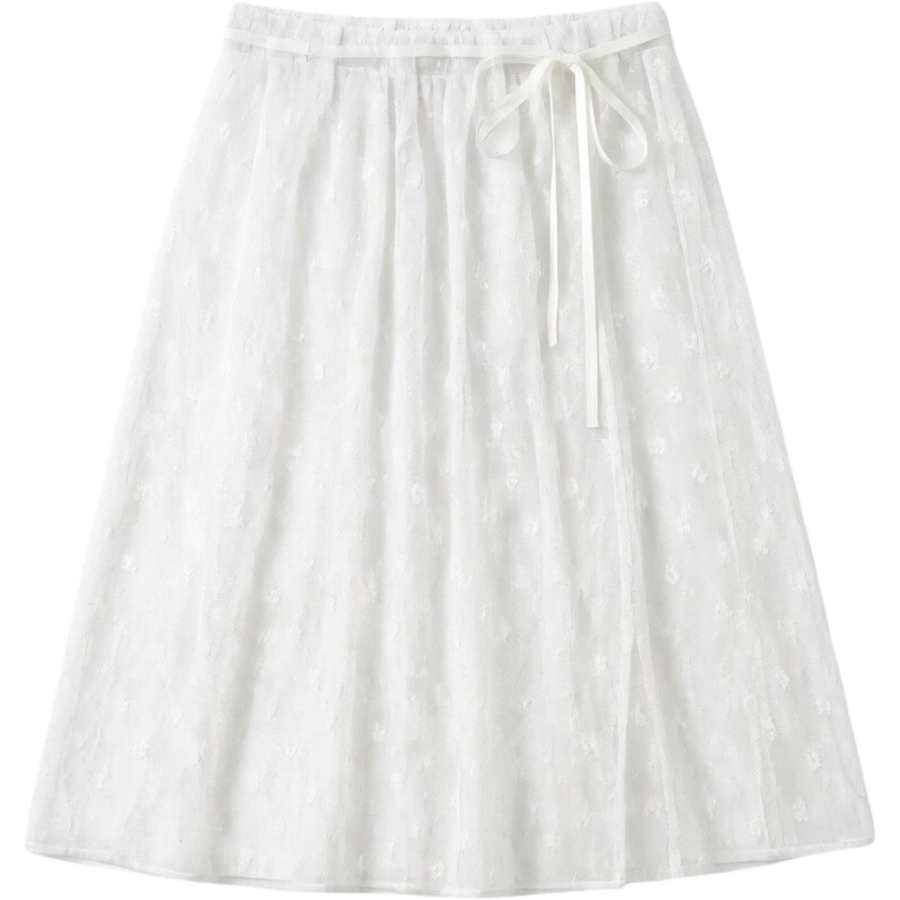 CHARM GLOW Bum Curtains Women's White Moderate