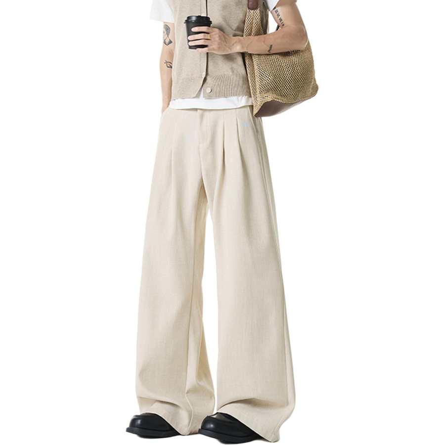 WARRIOR WARRIOR Suit Pants Unisex Thin Wide Leg Pants