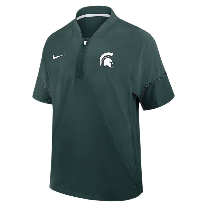 Nike Nike College T Shirts Men's Green Baseball Collar Moderate
