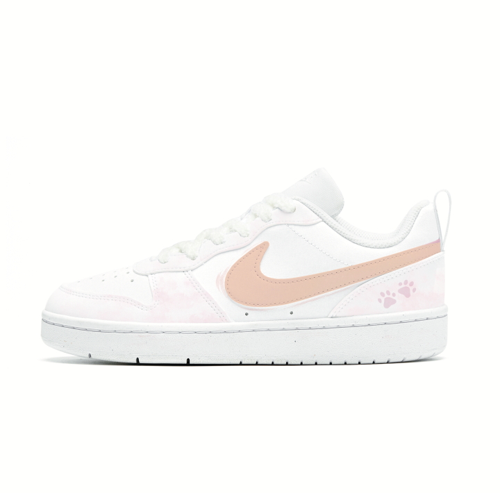 Nike Nike Court Borough Skateboard Shoes Women's Low Top Orange/Pink