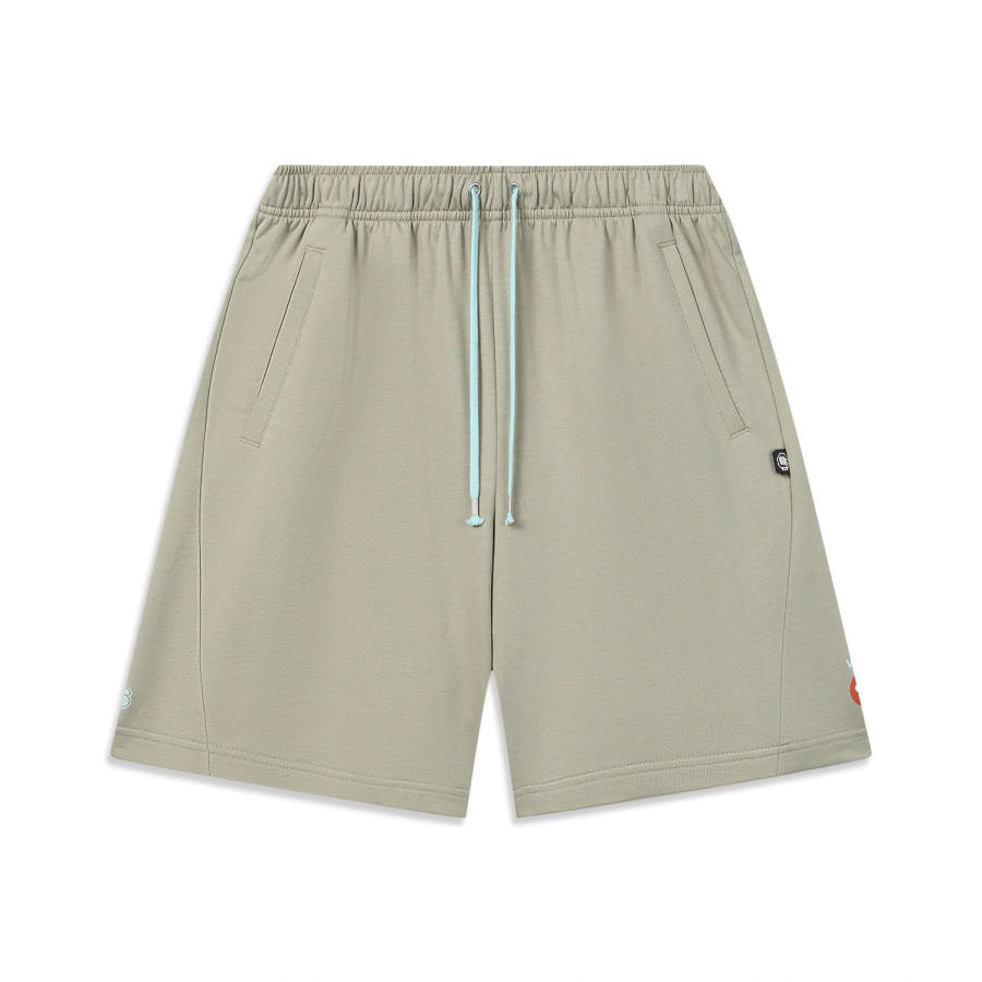 Li-Ning Li Ning Basketball Collection Sports Shorts Men's Lime Gray Moderate Straight Fit Pants