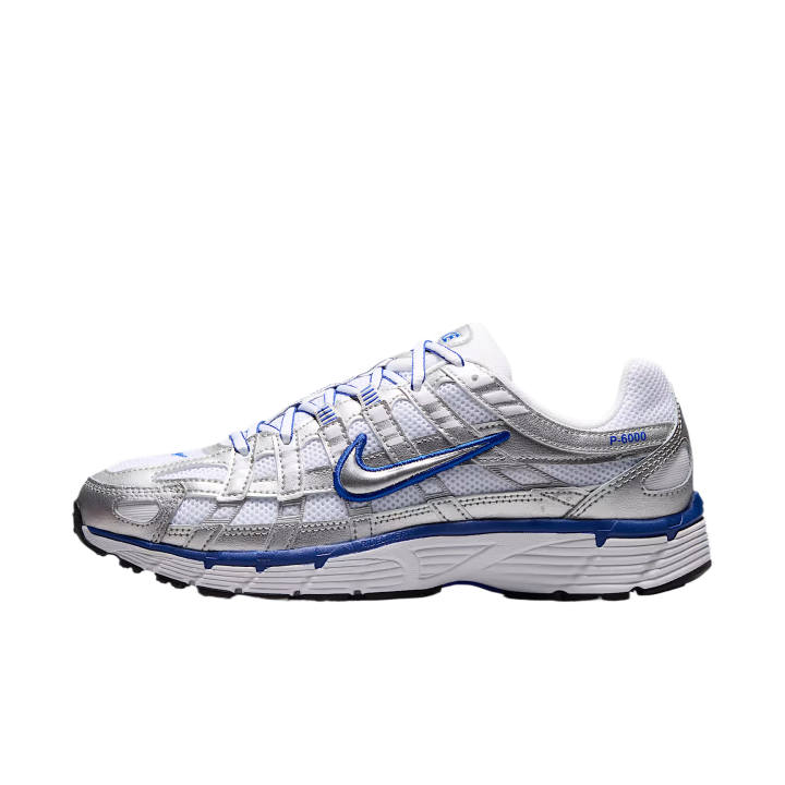 Nike Nike P 6000 Running Shoes Unisex Low Top White/Old Royal/Black/Metallic Silver