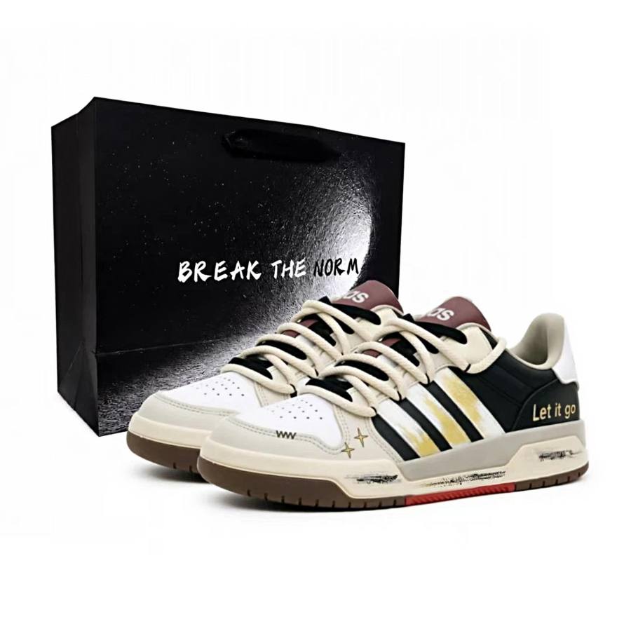 Adidas Neo Entrap Skateboard Shoes Unisex Low Top Gold