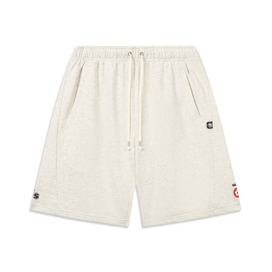 Li-Ning Li Ning Basketball Collection Sports Shorts Men's Heather Gray Mist White Moderate Straight Fit Pants