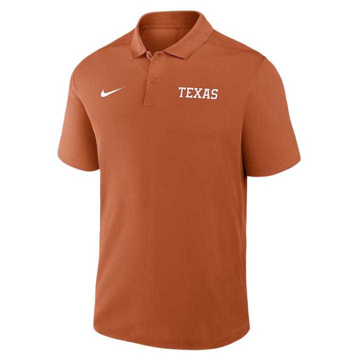 Nike Nike Dri Fit College Polo Shirts Men's Orange Polo Collar Moderate