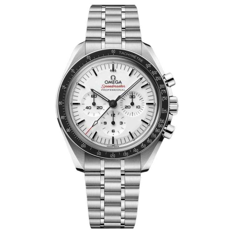 OMEGA Manual Mechanical Movement 50m Waterproof Men's Watches Watch 42mm White Dial Stainless Steel Watchband