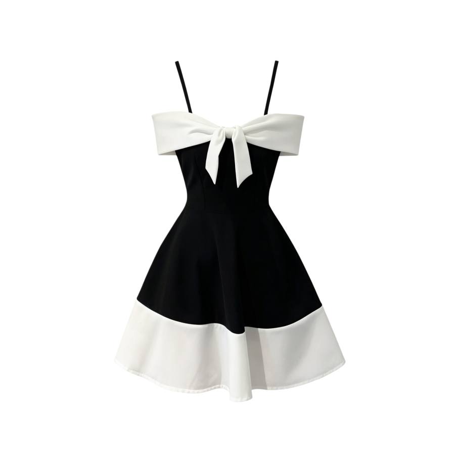 TUSHIFEI Slip Dresses Women's Black Moderate Short Skirt A Line Skirt
