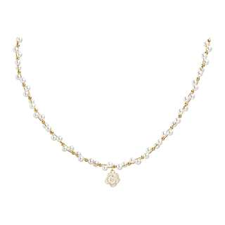IOTS Alloy Pearls Necklaces Women's