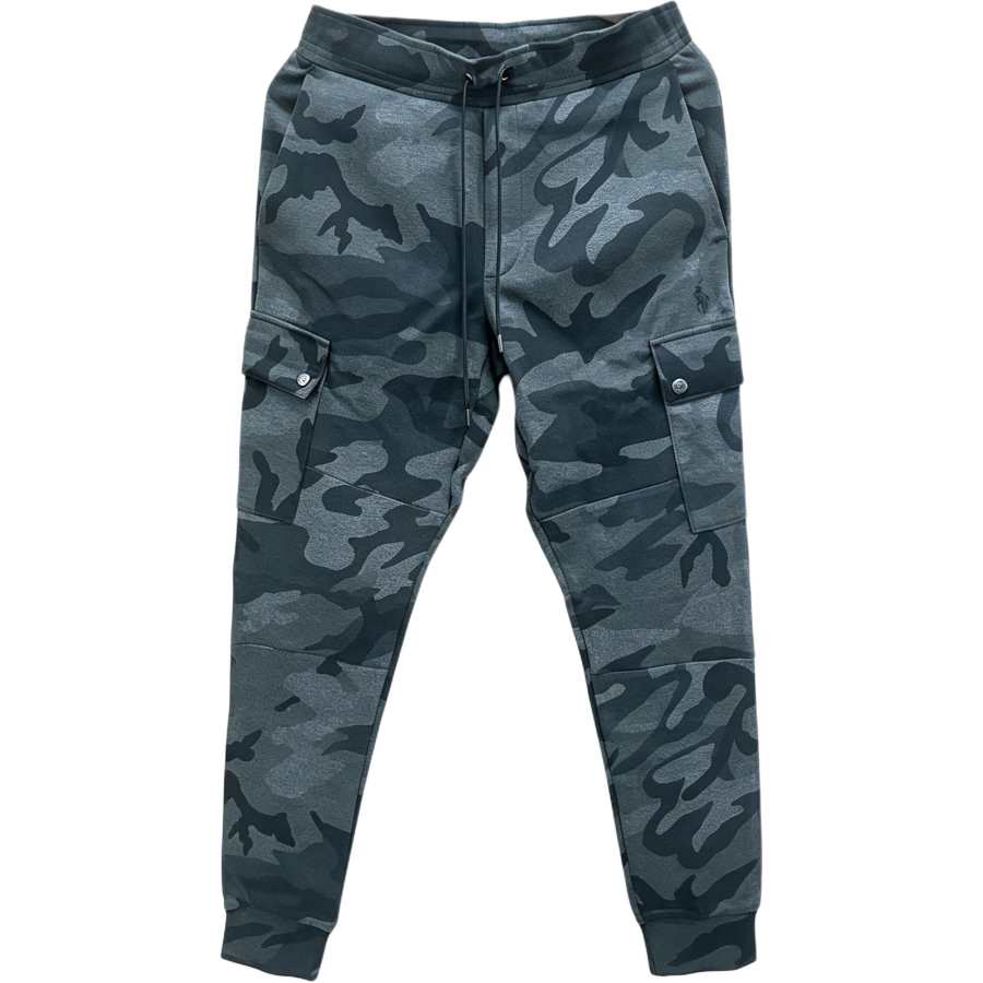 Polo Ralph Lauren Knitted Sweatpants Men's Gray Moderate Cuffed Pants