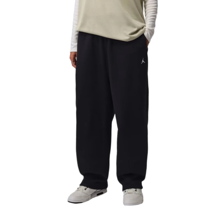 Jordan Jordan Brooklyn Fleece Pants Women's Black Moderate Wide Leg Pants