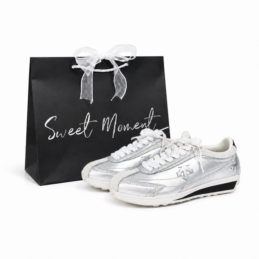 DESCENTE Cron Racer Skateboard Shoes Unisex Low Top Silver