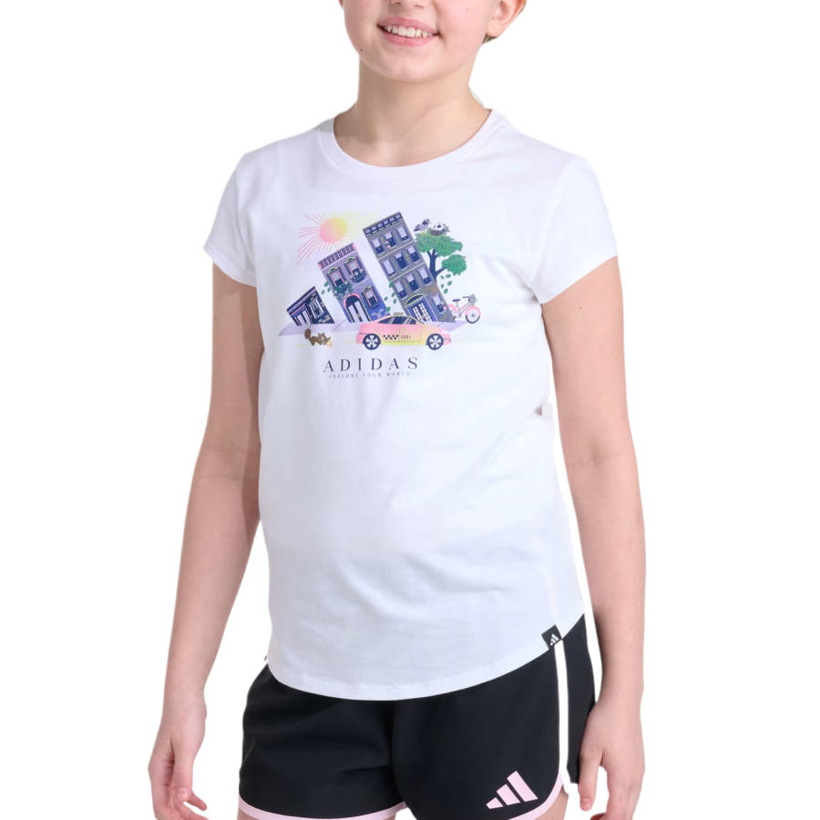 Adidas Adidas Kids T Shirts Crew Neck Moderate