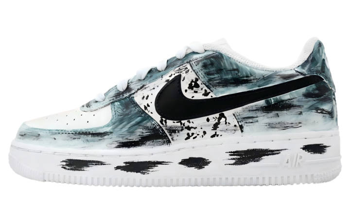 Nike Nike Air Force 1 Skateboard Shoes Unisex Low Top Black White