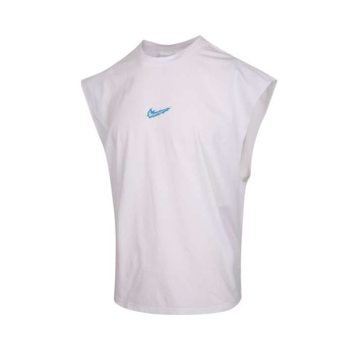 Nike Nike Tank Tops Men's White/Blue Crew Neck Moderate