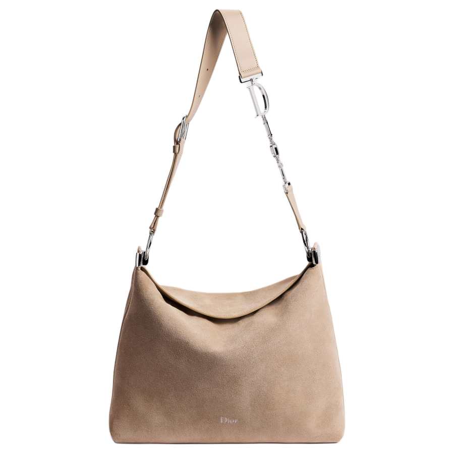 DIOR Diorly Cow Leather Shoulder Bag, Crossbody Bag Medium Women's Sand