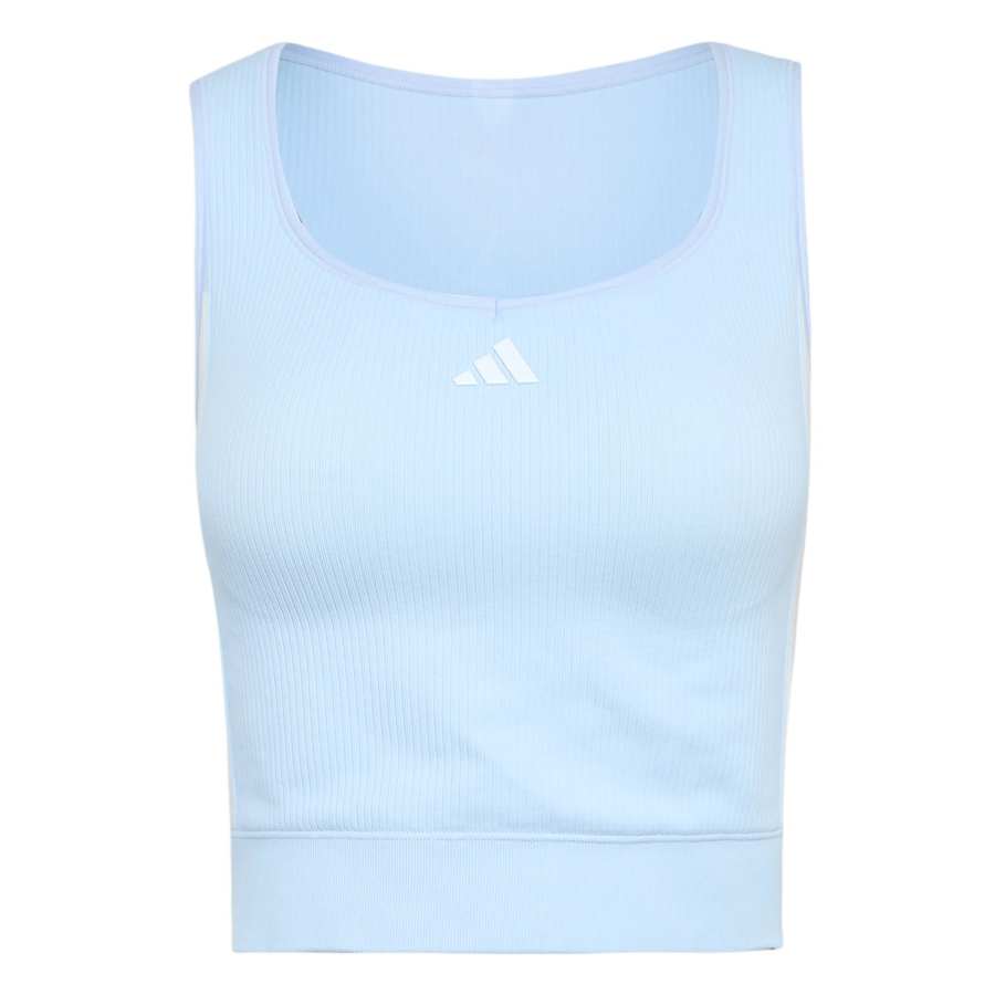 Adidas Adidas Dance Sleeveless Sports Shirts Women's Crystal Blue Crew Neck Moderate