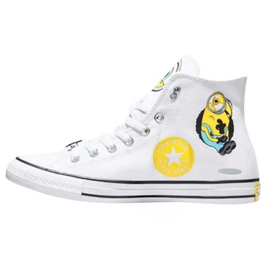 Converse MINIONS X Converse All Star Canvas Shoes Unisex High Top White