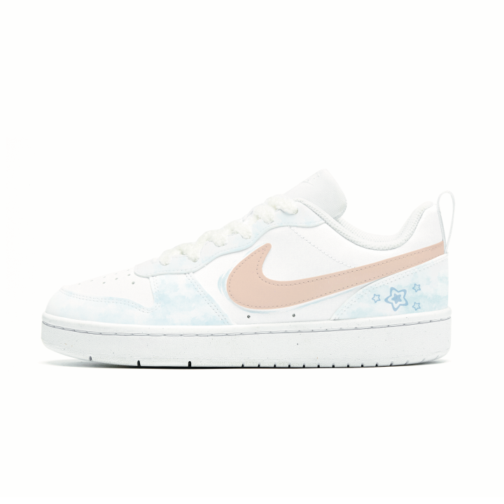 Nike Nike Court Borough Skateboard Shoes Women's Low Top Orange/Blue