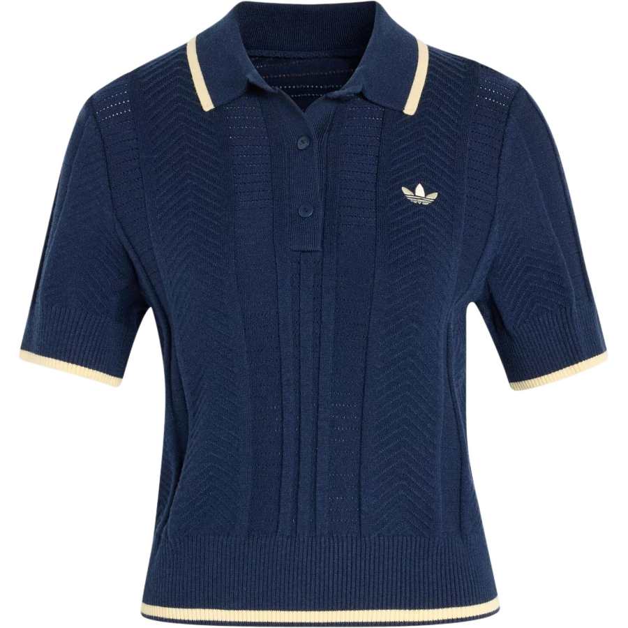 Adidas Originals Polo Shirts Women's Midnight Indigo Polo Collar Moderate