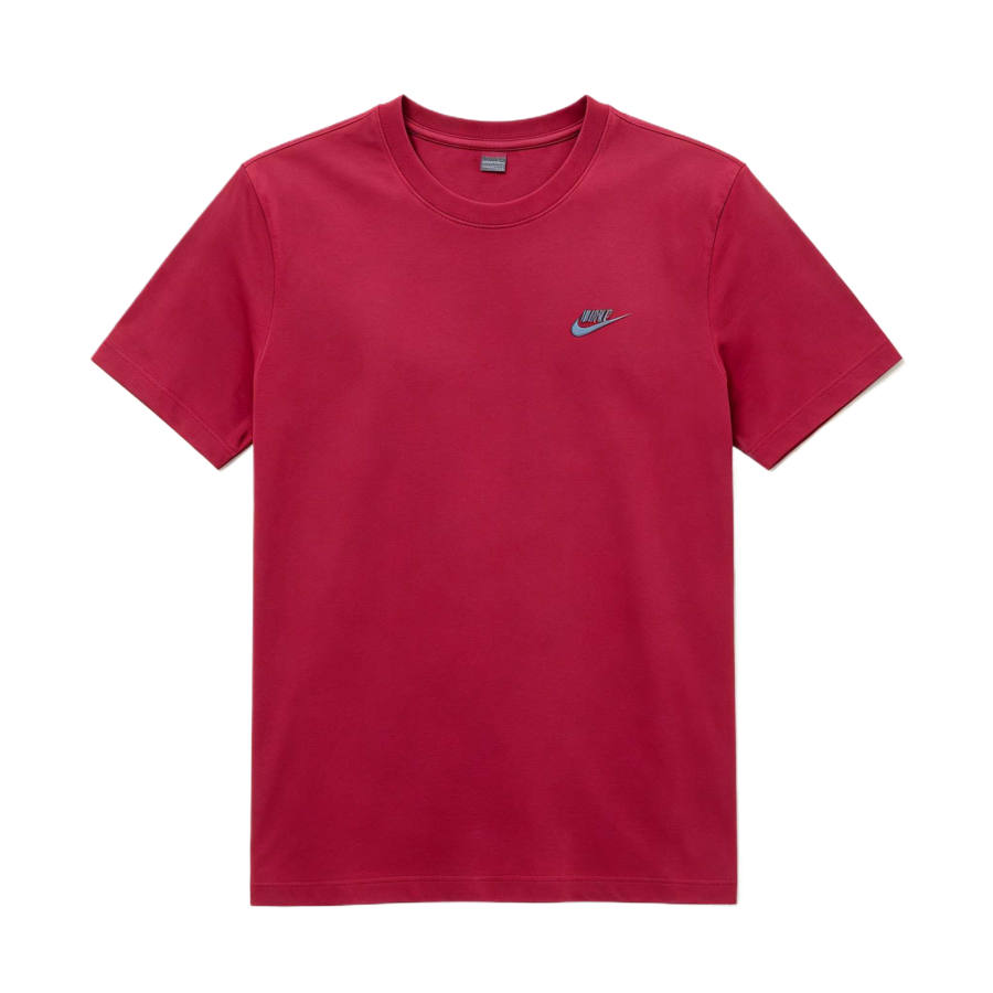 Nike Nike Sportswear Club T Shirts Men's Resilient Red/Rugby Blue Crew Neck
