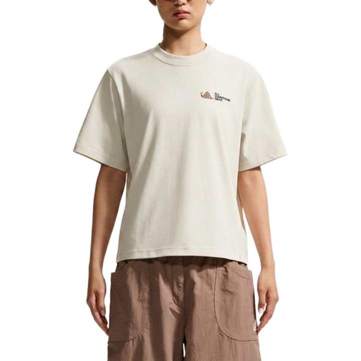 Nike Nike ACG T Shirts Women's Ecru Crew Neck Moderate