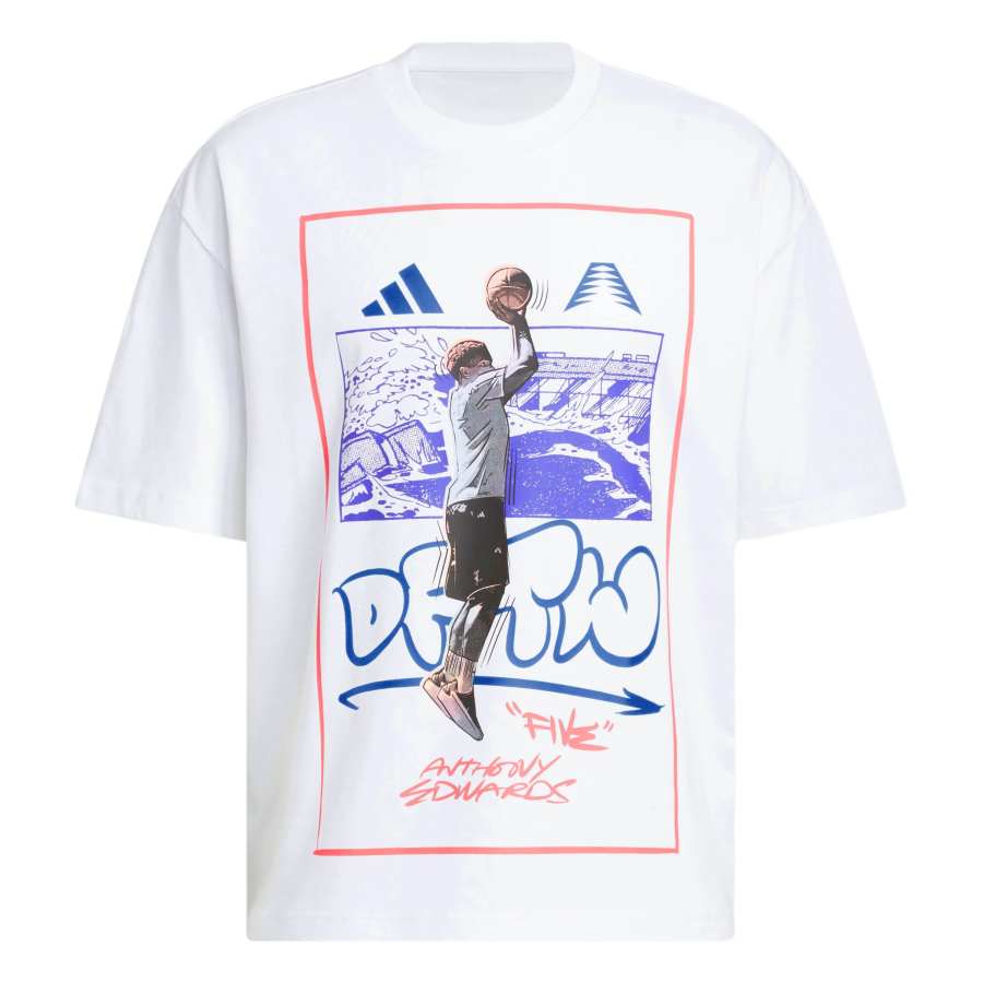 Adidas Adidas T Shirts Men's White Crew Neck Moderate