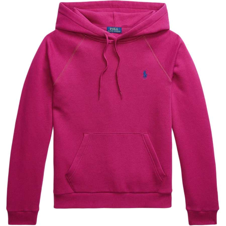 Polo Ralph Lauren Sweatshirts Women's Pink Hooded Non Detachable Moderate Straight Fit