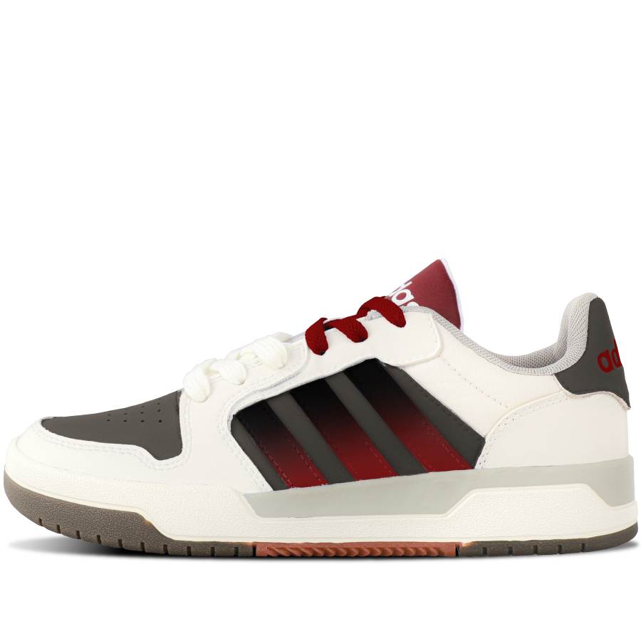 Adidas Neo Entrap Skateboard Shoes Unisex Low Top White/Red/Beige