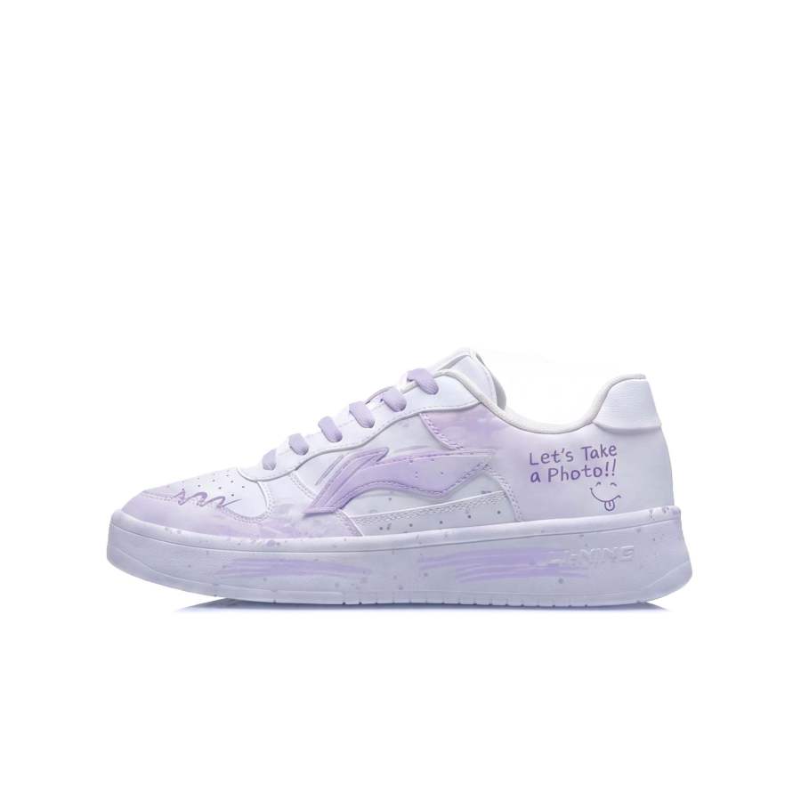 Li-Ning Li Ning Floating Boat Skateboard Shoes Women's Low Top Purple