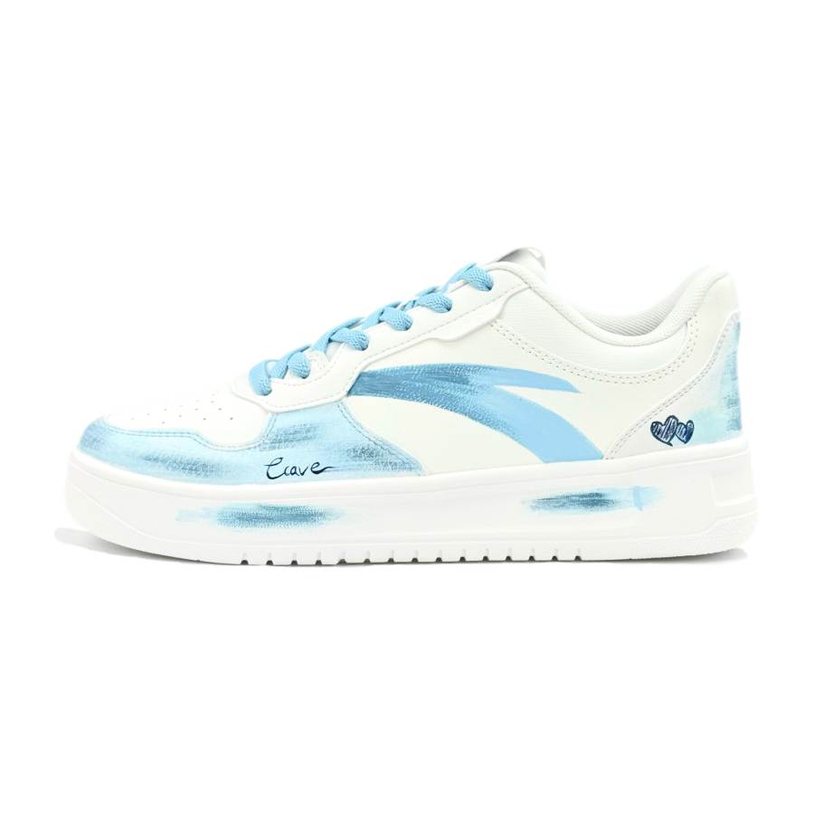 ANTA Easy Skateboard Shoes Men's Low Top Blue/White