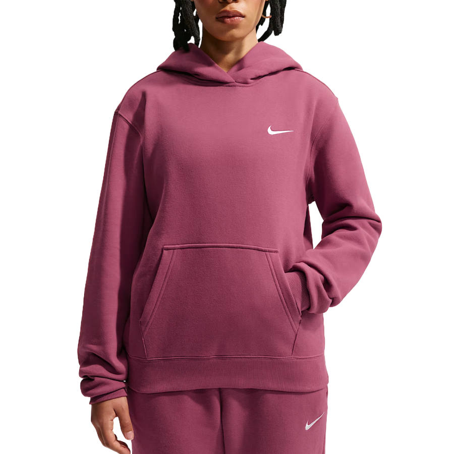 Nike Nike Sportswear Club Sweatshirts Women's Pink Mist/Sail White Hooded Non Detachable Moderate